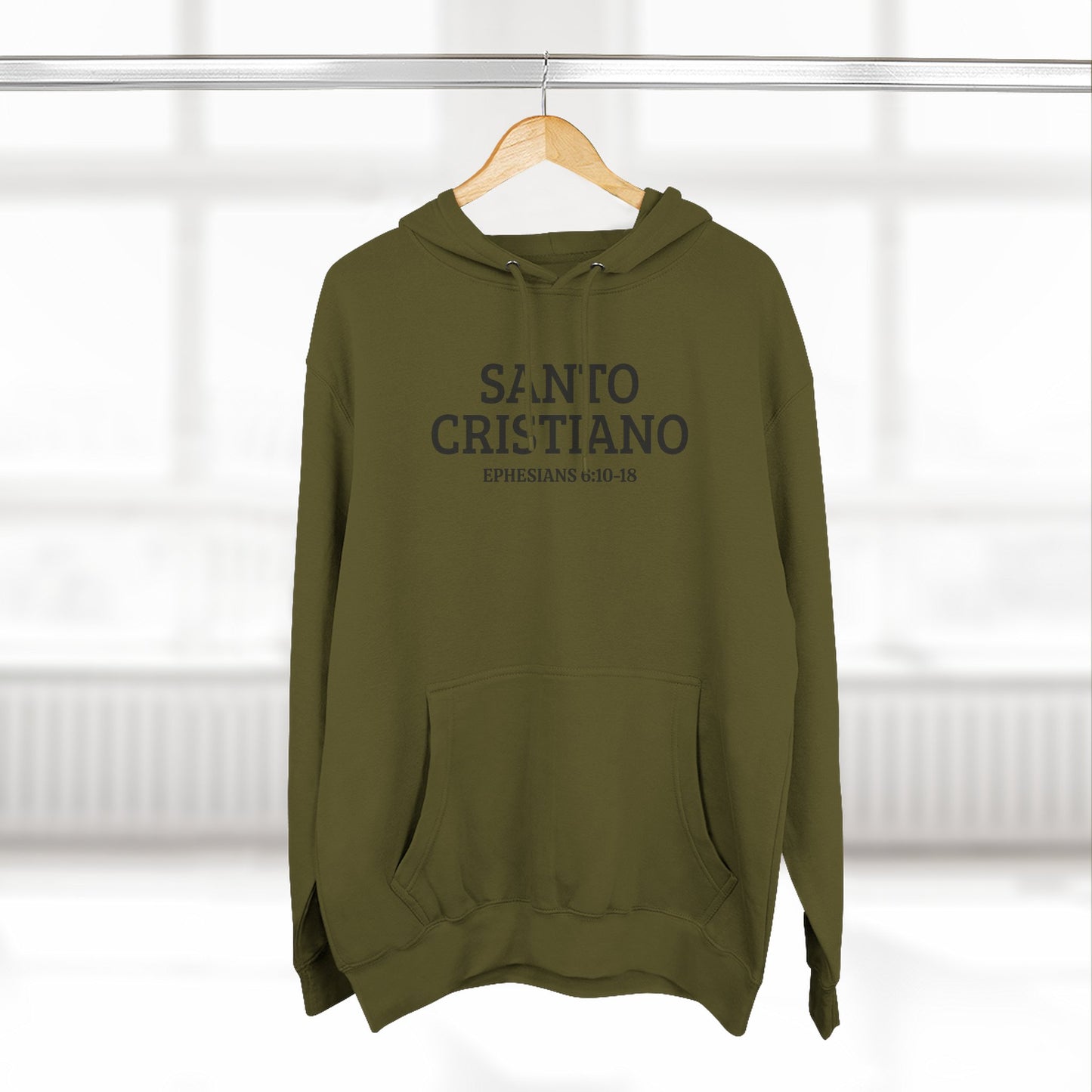 Christian Hoodie - "Soldier of Christ" Shield Fleece Pullover