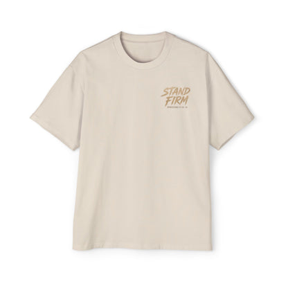 Stand Firm Shield T‑Shirt — Christian Faith Armor Graphic Tee