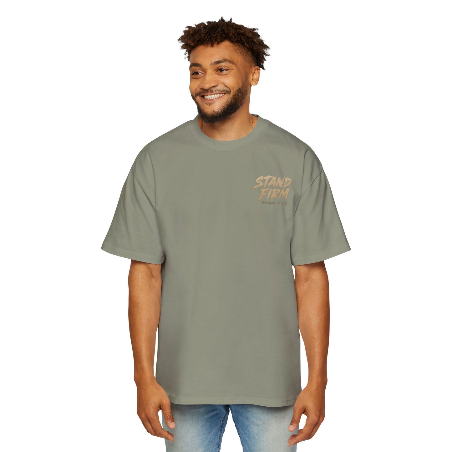 Stand Firm Shield T‑Shirt — Christian Faith Armor Graphic Tee