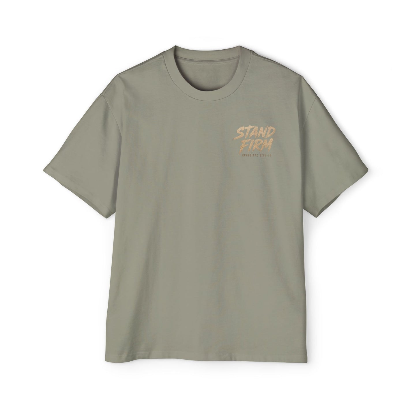 Stand Firm Shield T‑Shirt — Christian Faith Armor Graphic Tee