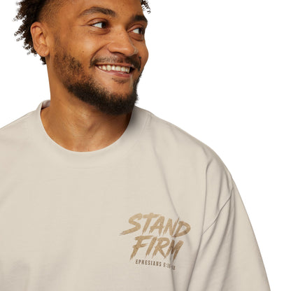 Stand Firm Shield T‑Shirt — Christian Faith Armor Graphic Tee