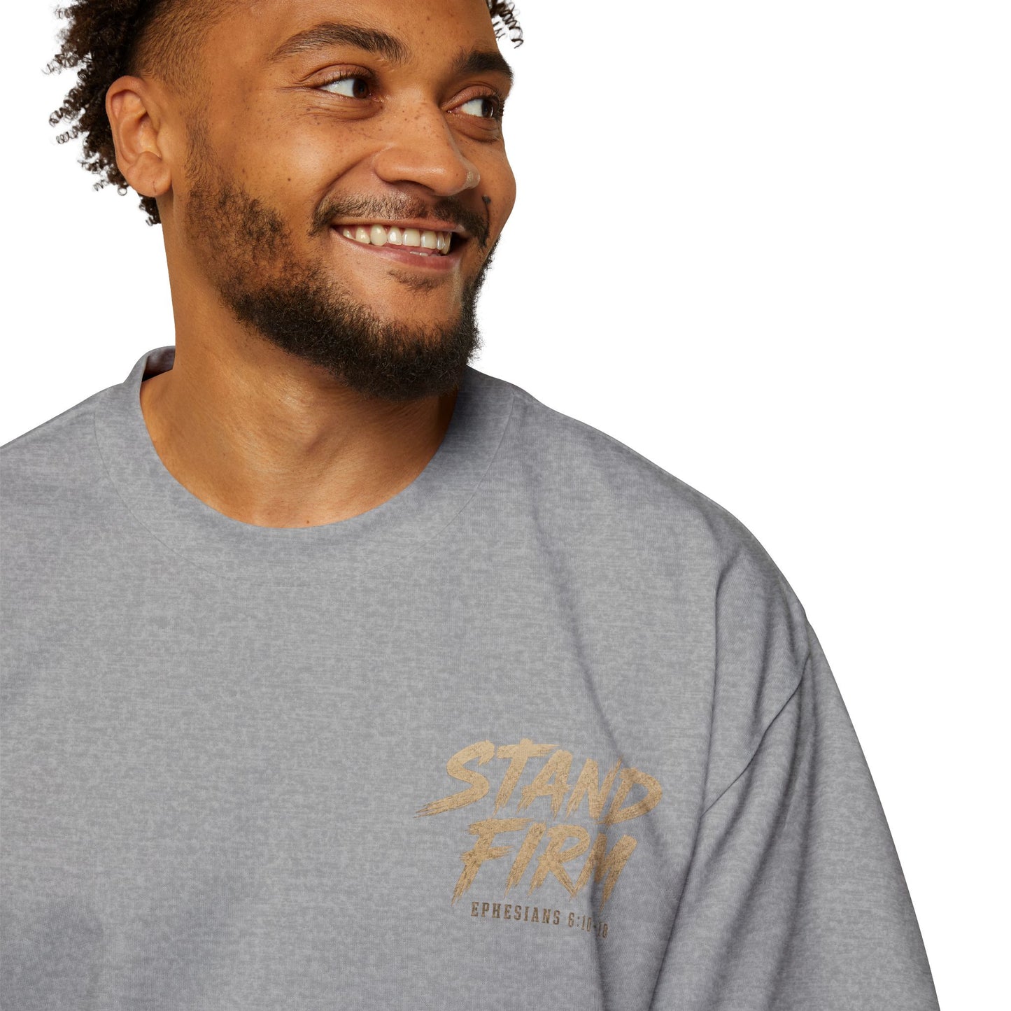 Stand Firm Shield T‑Shirt — Christian Faith Armor Graphic Tee
