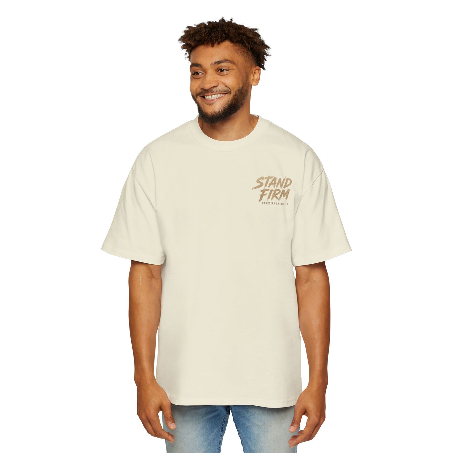 Stand Firm Shield T‑Shirt — Christian Faith Armor Graphic Tee