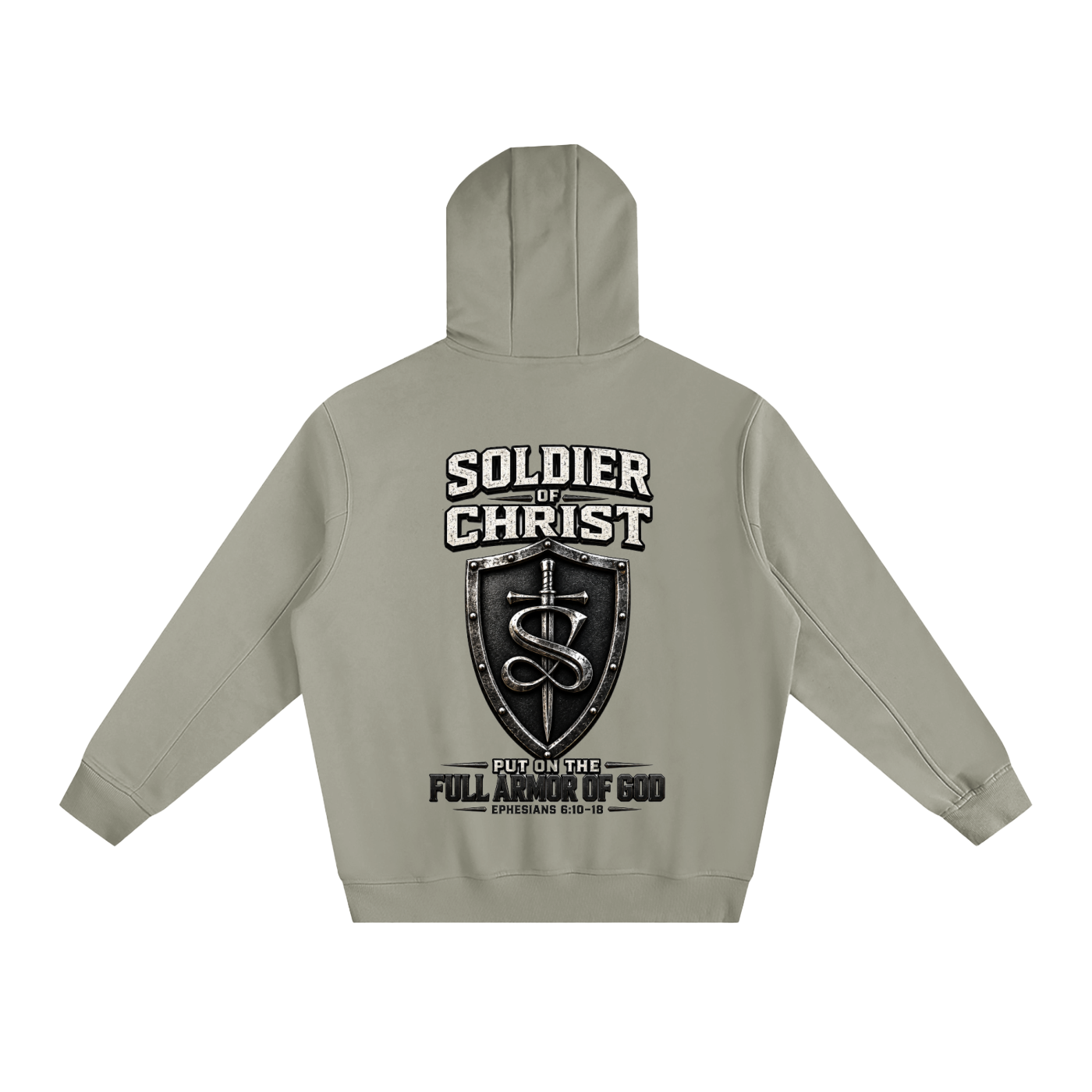 Soldier of Christ Fleeced High Neck Hoodie