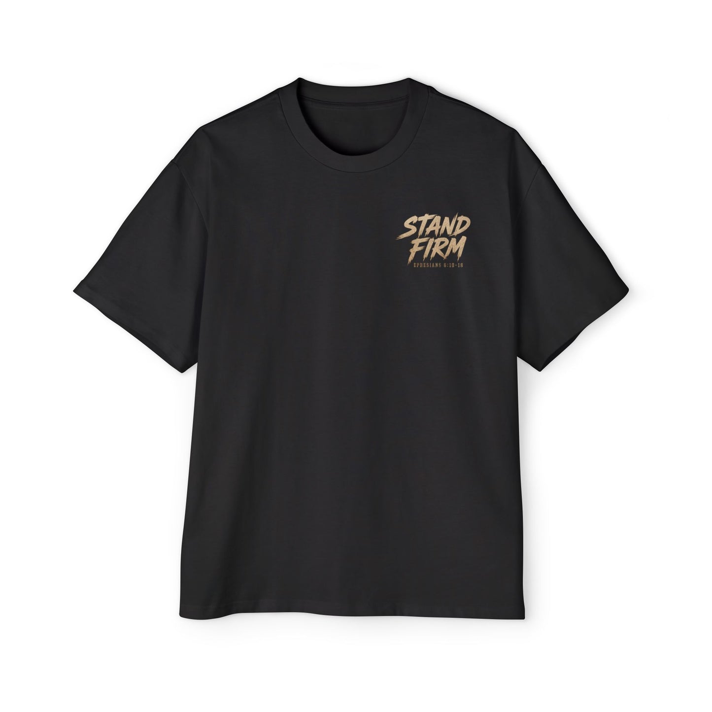 Stand Firm Shield T‑Shirt — Christian Faith Armor Graphic Tee