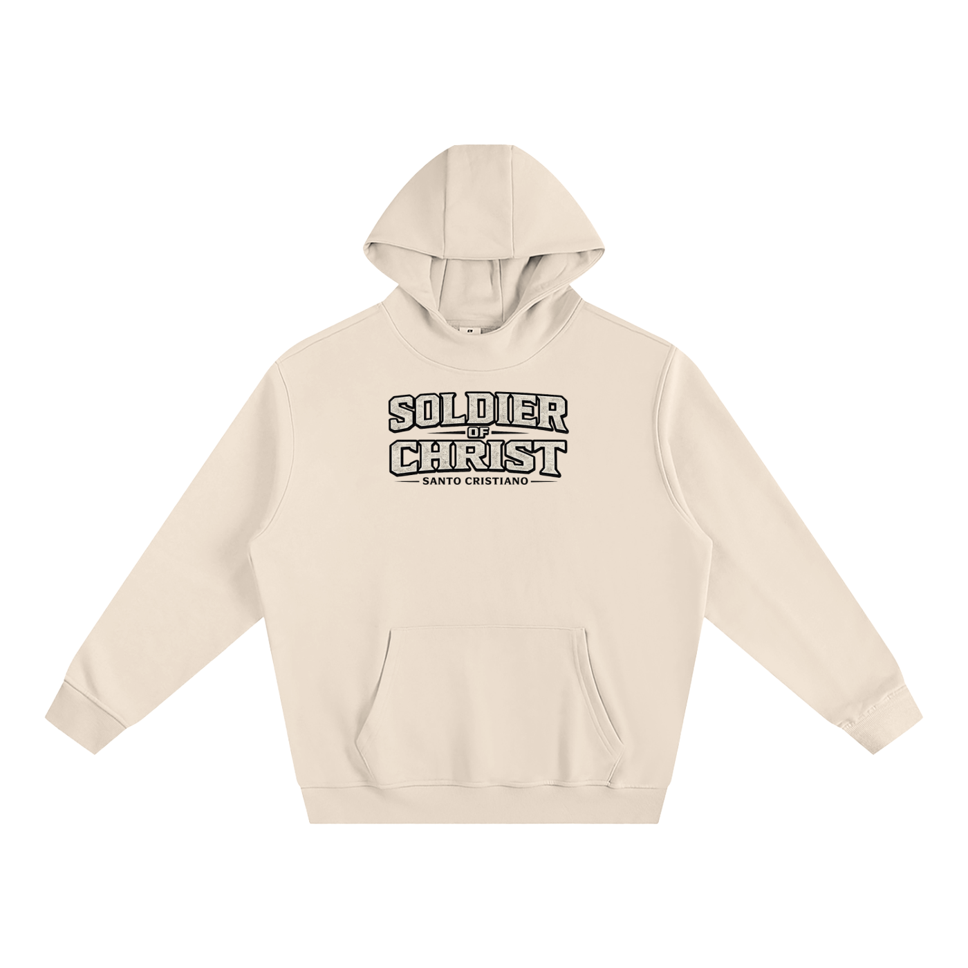 Soldier of Christ Fleeced High Neck Hoodie