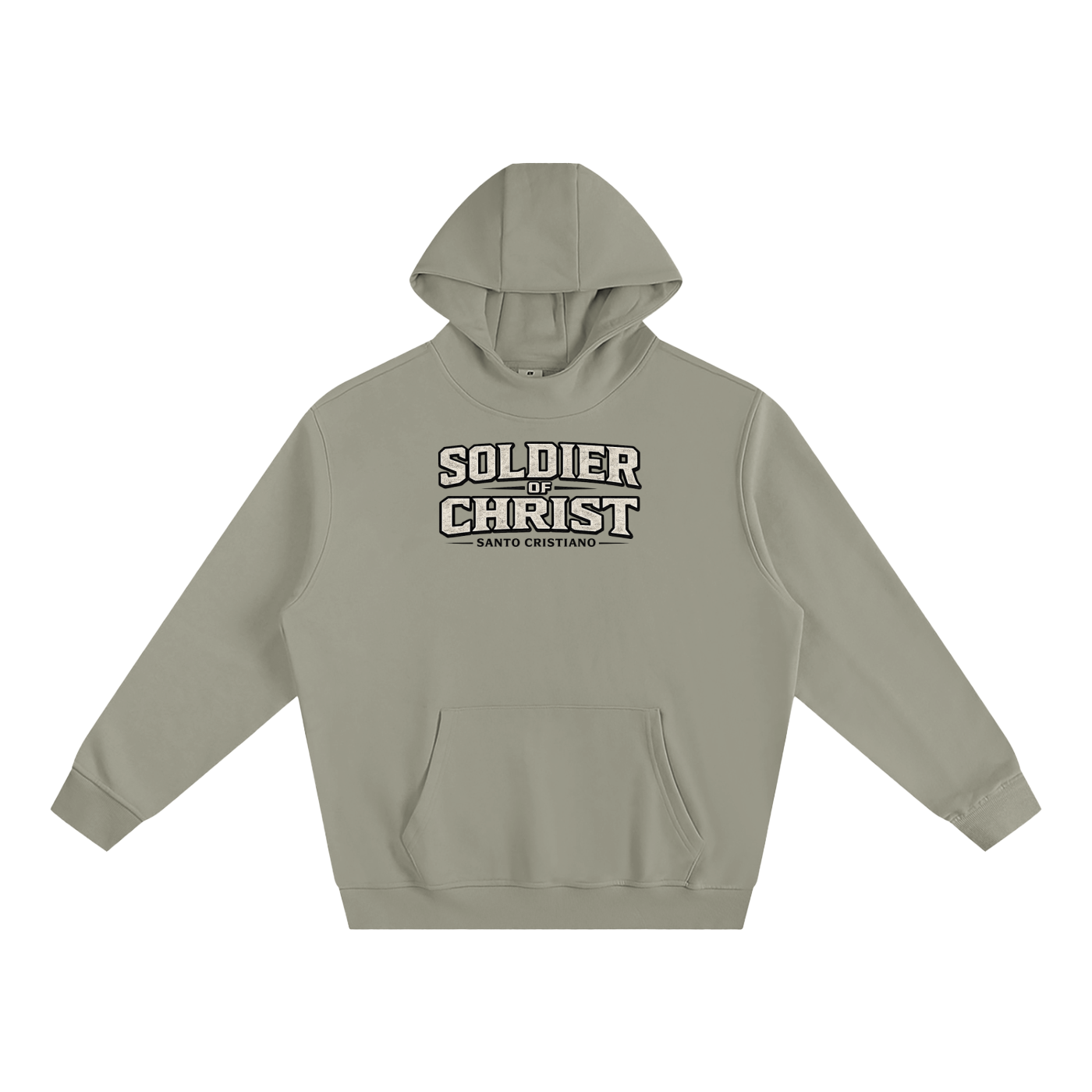 Soldier of Christ Fleeced High Neck Hoodie